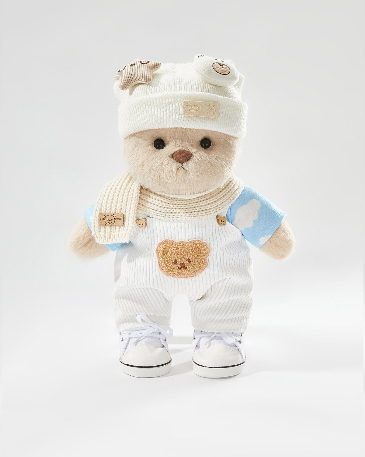 Sett ta' 5 Salopetti Teddy Bear u Każwali Abjad - 12-il Pulzier