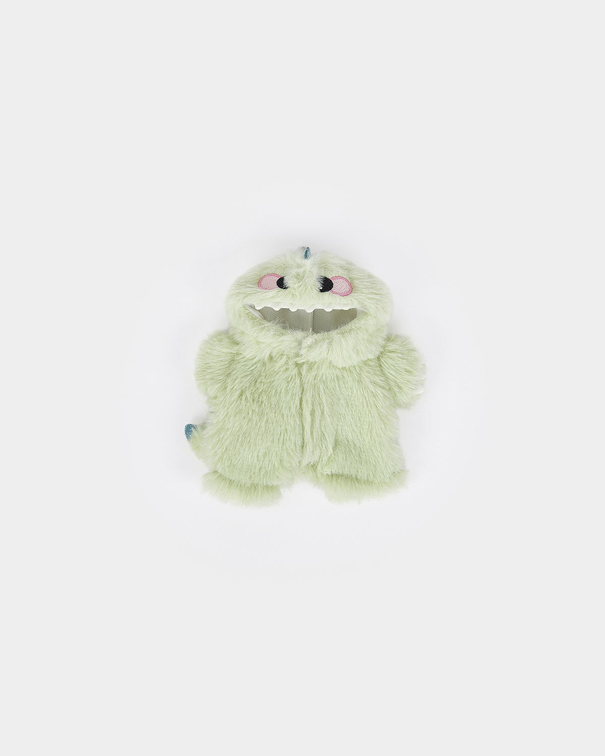 Milk Tea Short Hair Bear & Green Dinosaur Jumpsuit - 6 Inches