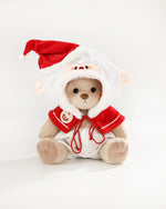 Teddy Bear & Christmas Santa Claus Cape - 12 Inch