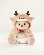 Teddy Bear & Christmas Reindeer Cape - 12 Inch