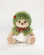 Teddy Bear & Christmas Tree Cape - 12 Inch