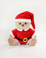 Teddy Bear & Christmas Santa Claus Jumpsuit - 12 Inch