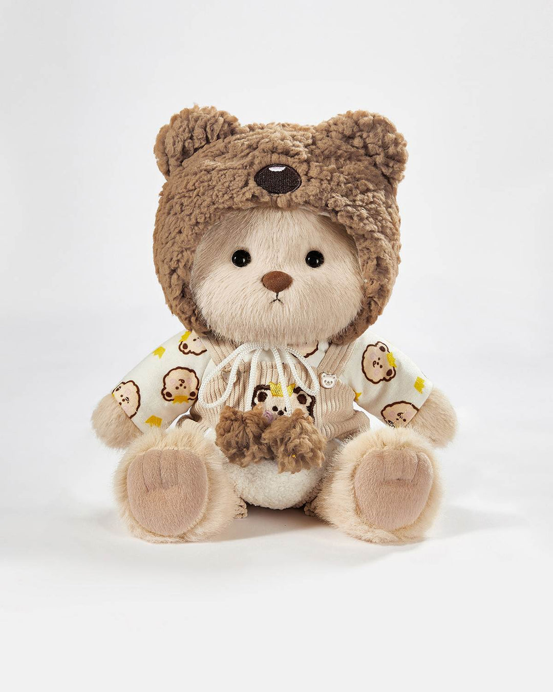 Teddy Bear & Brown Bear Overalls Set of 3 - 12 Inches