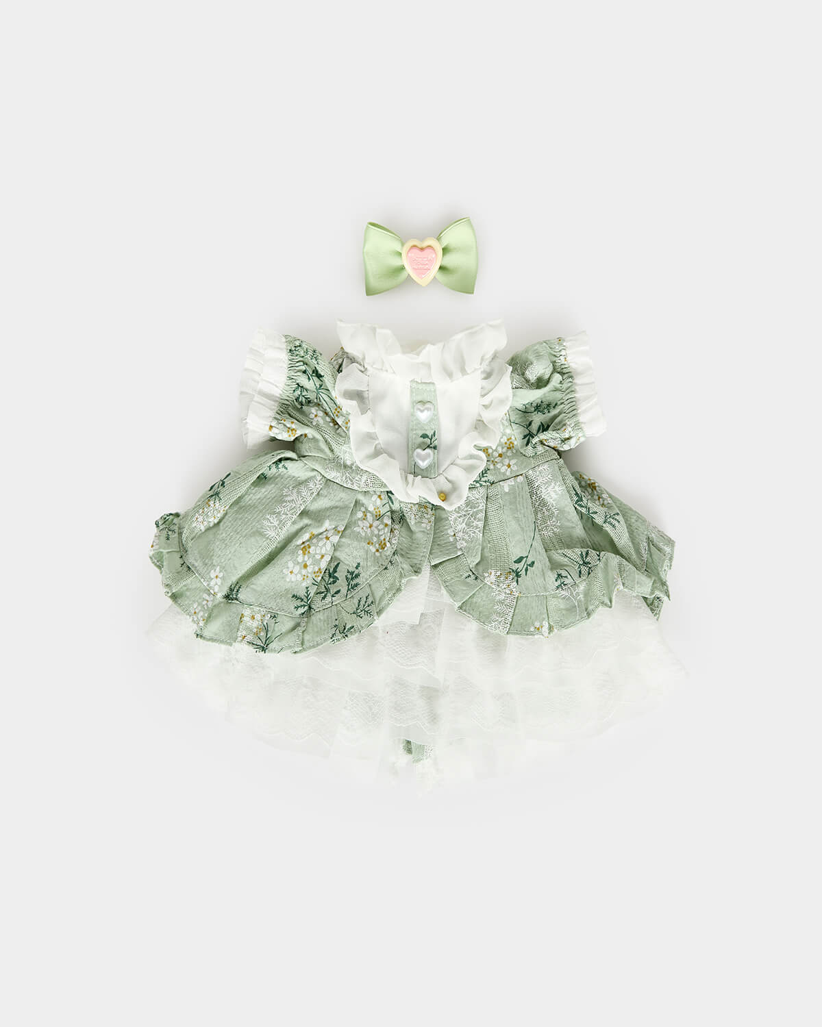 Gorgeous Green Lace Dress - 12 Inches