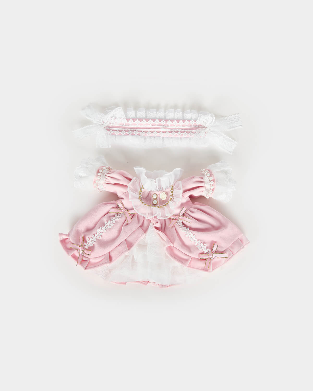 Gorgeous Pink Lace Dress - 12 Inches