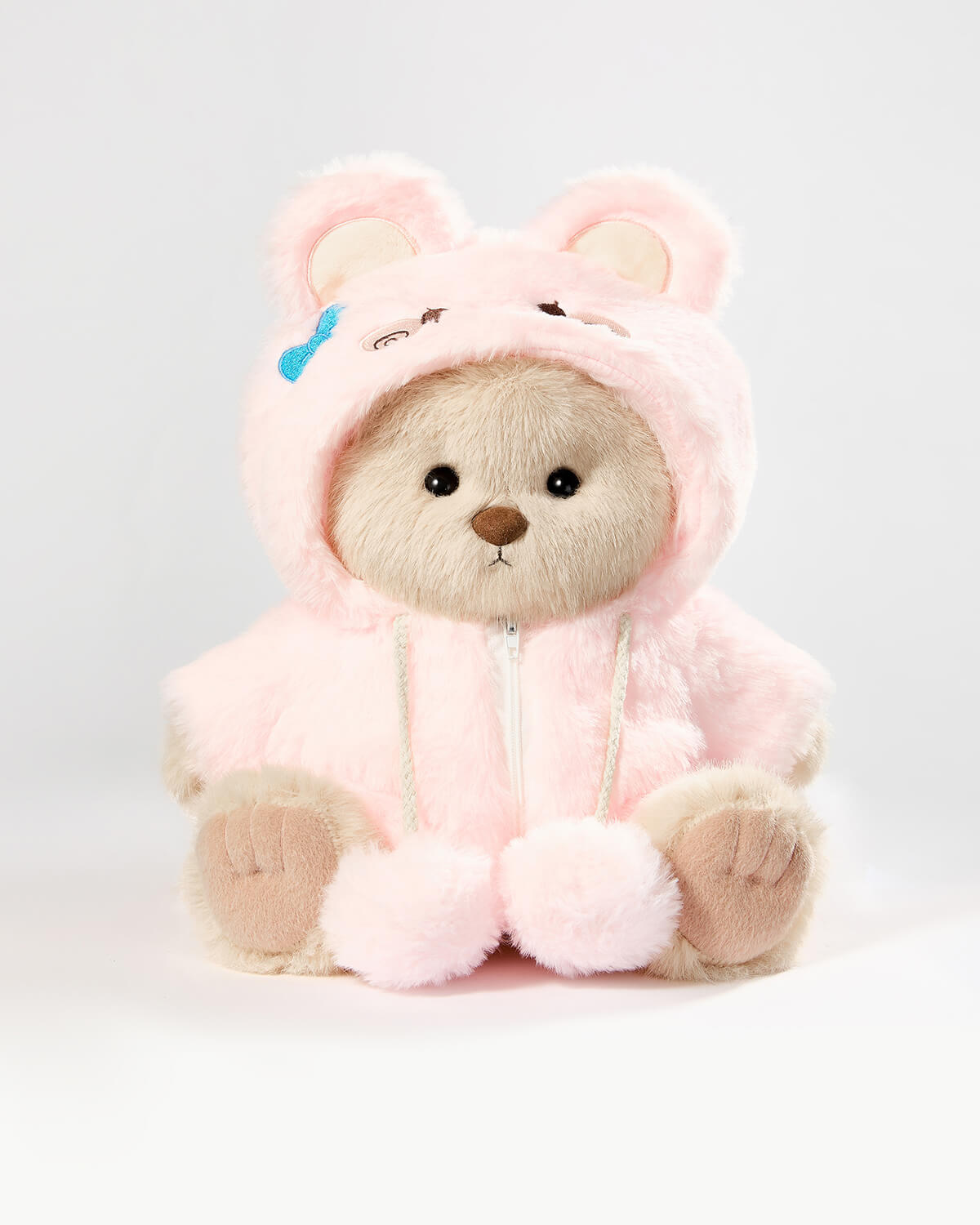 Teddy Bear & Pink Plush Rabbit Jumpsuit - 12 Inches