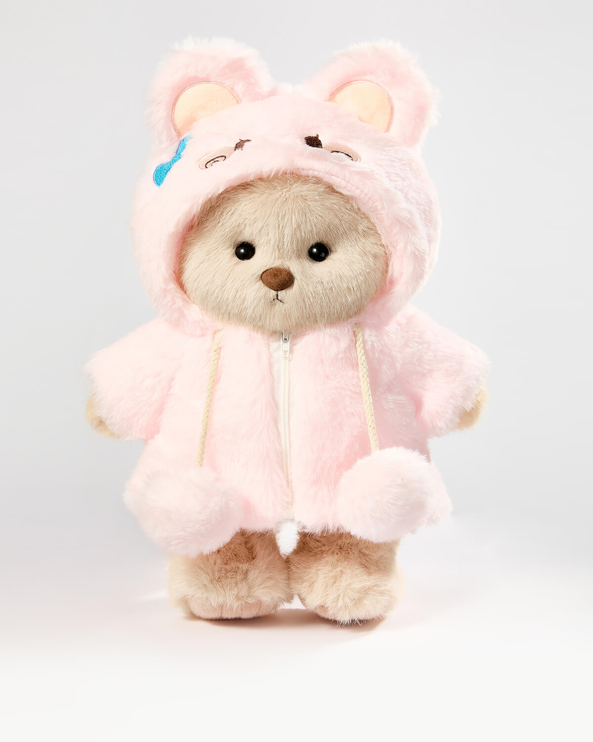 Teddy Bear & Pink Plush Rabbit Jumpsuit - 12 Inches