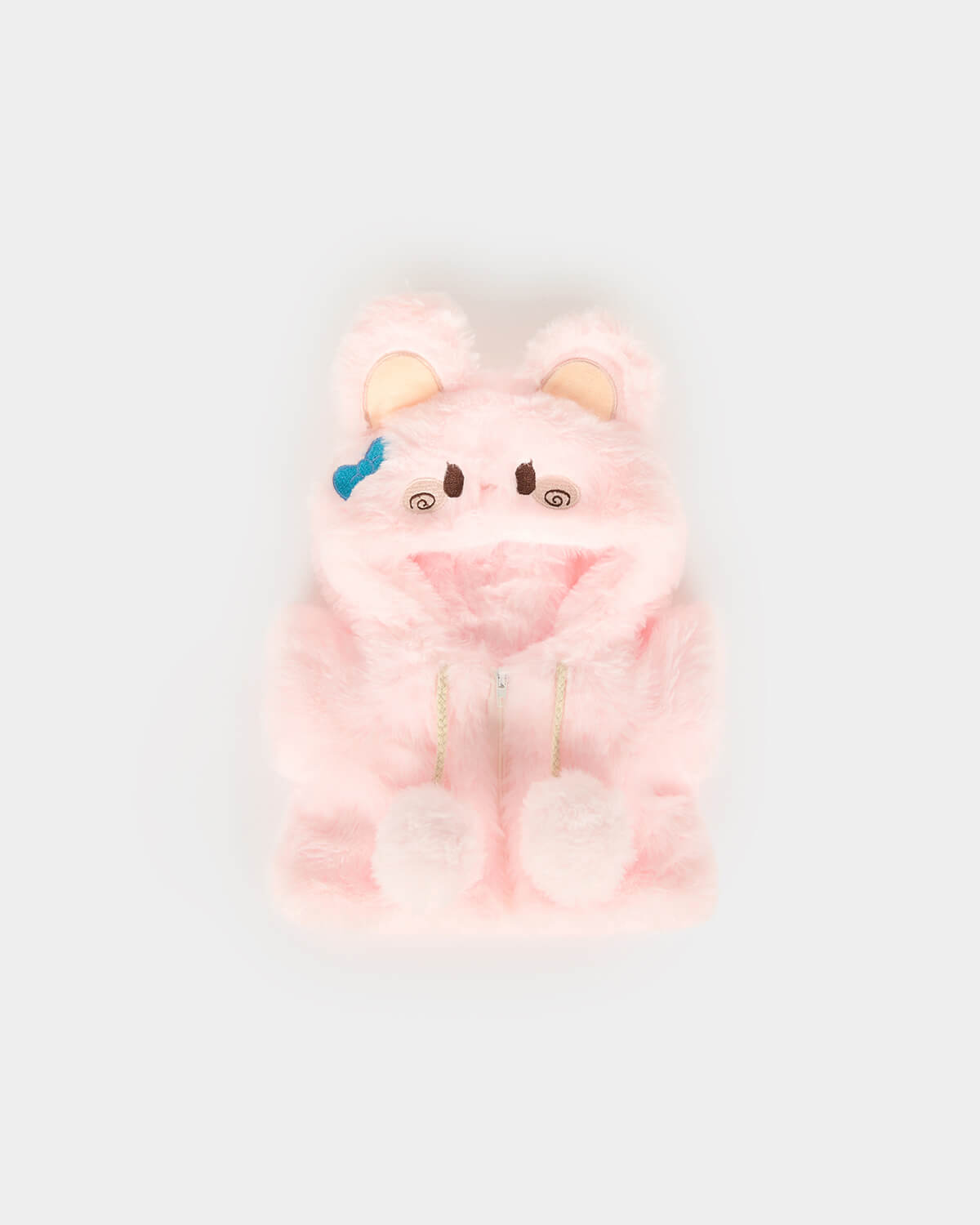 Pink Plush Rabbit Jumpsuit - 12 Inches
