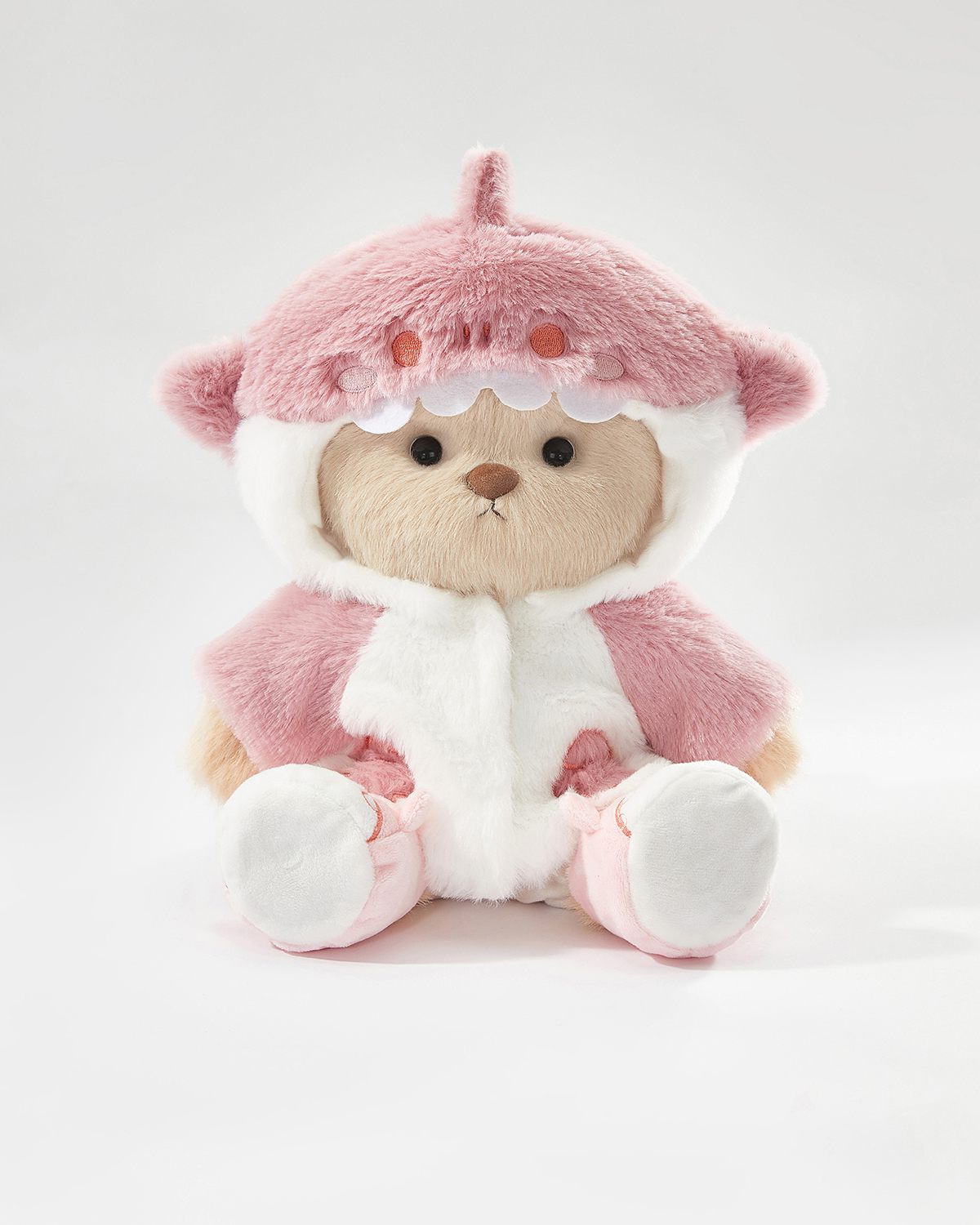 Teddy Bear & Pink Shark Set - 12 Inches