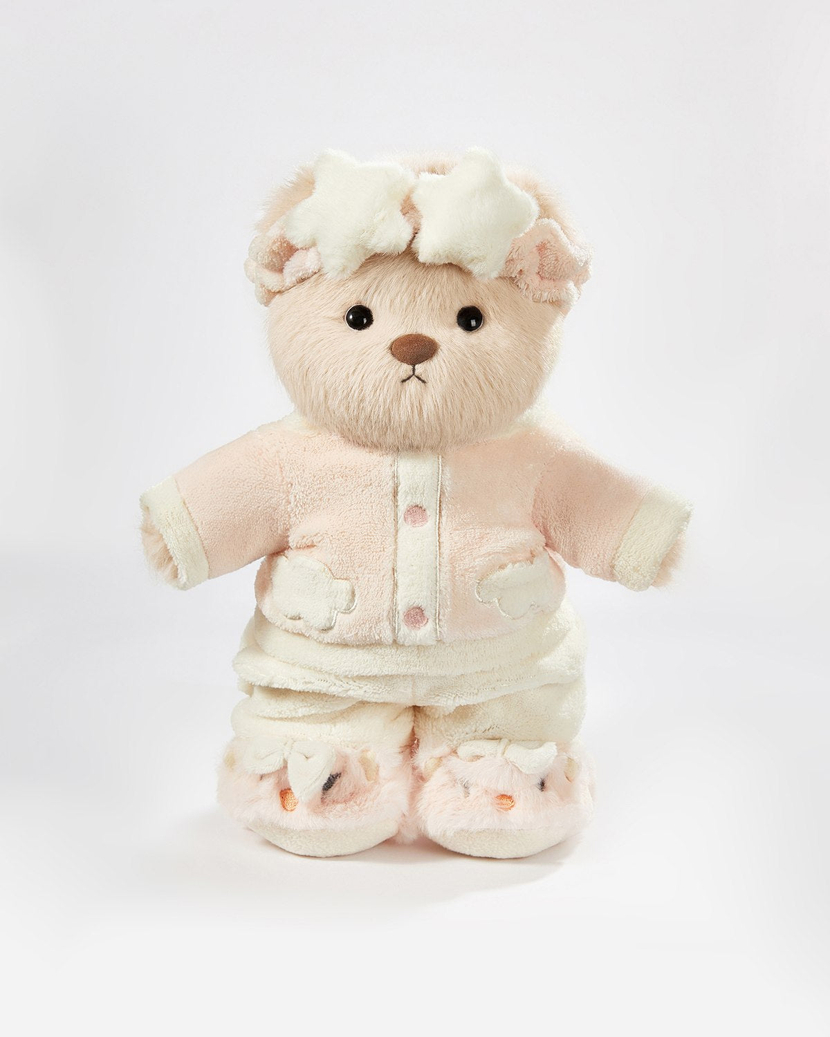 Teddy Bear & Pink Winter Pajama - 12 Inches