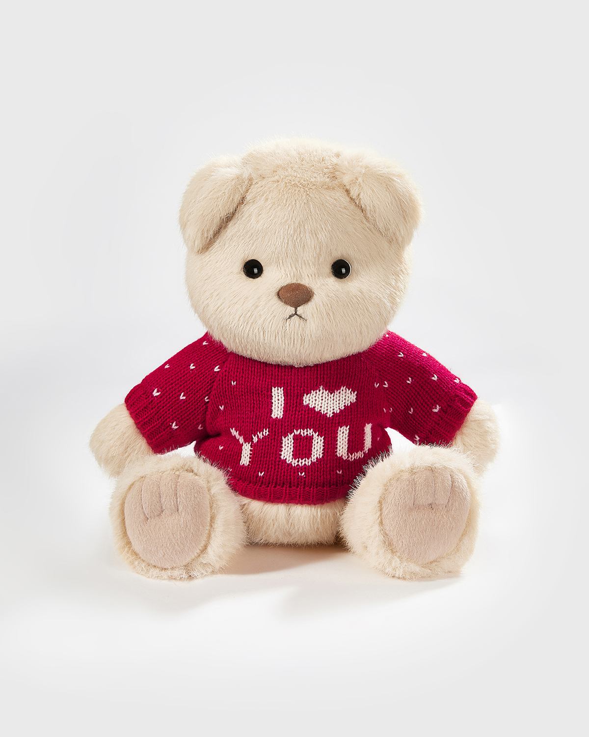 Teddy Bear & Red Love Sweater - 12 Inches