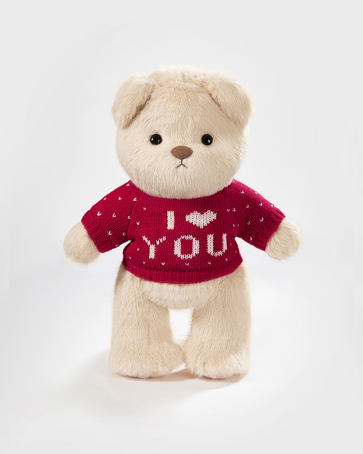 Teddy Bear & Red Love Sweater - 12 Inches