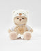 Teddy Bear & White Mink Bear Overalls Set of 3 - 12 Inches