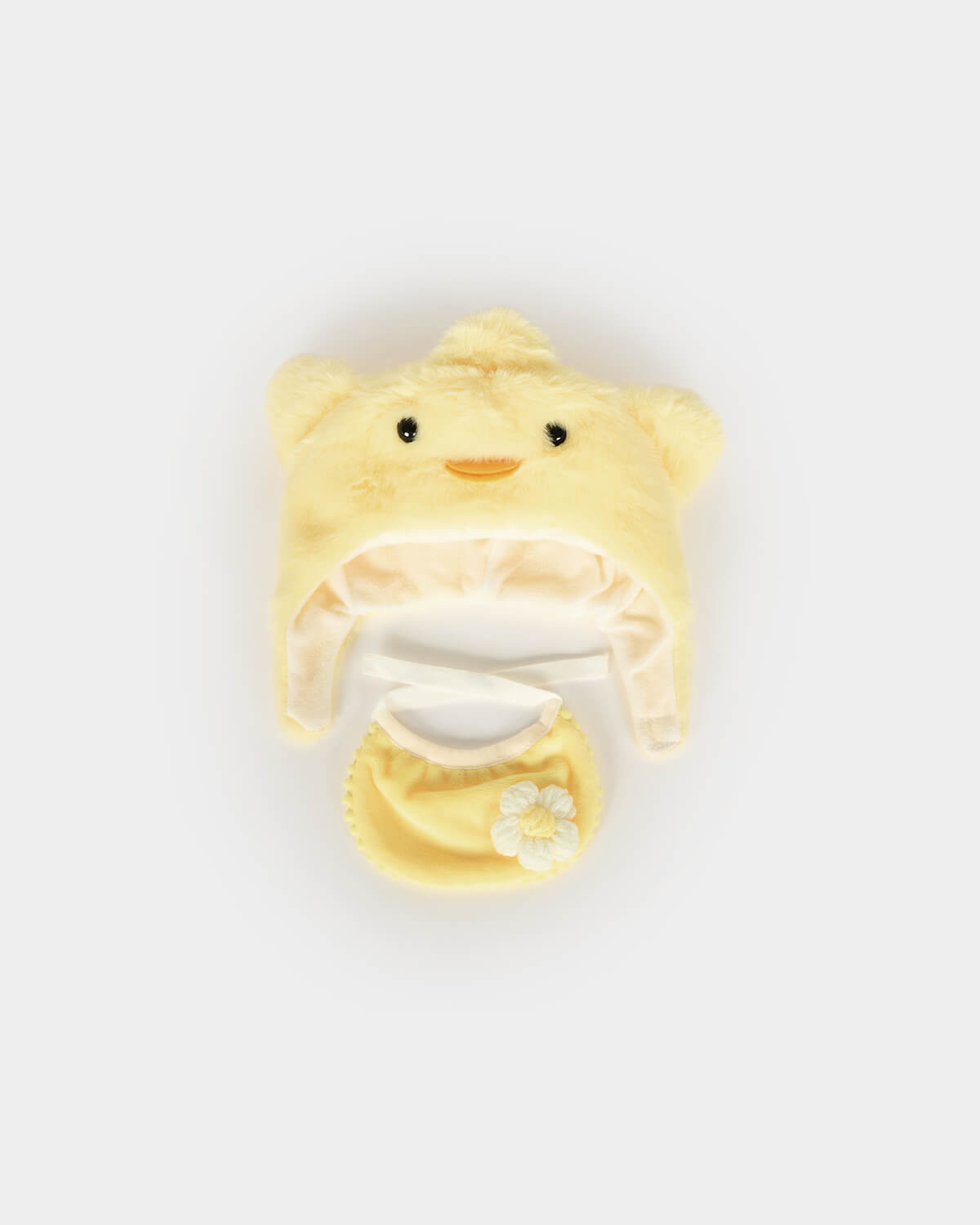 White Short Hair Bear & Yellow Duckling Set - 12 Inches