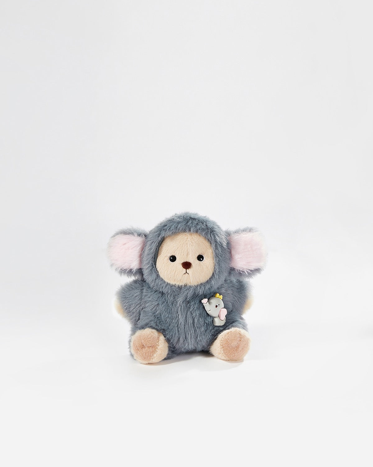 Teddy Bear & Navy Elephant Jumpsuit - 6 Inches