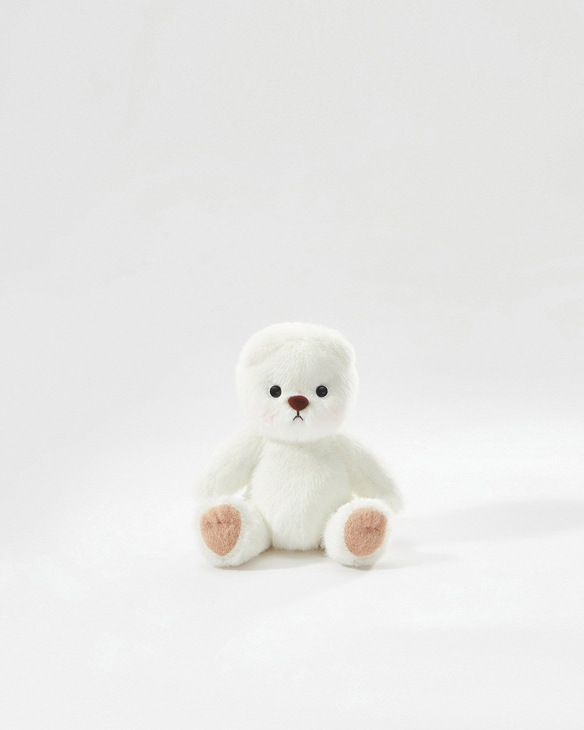 White Short Hair Mini Bear