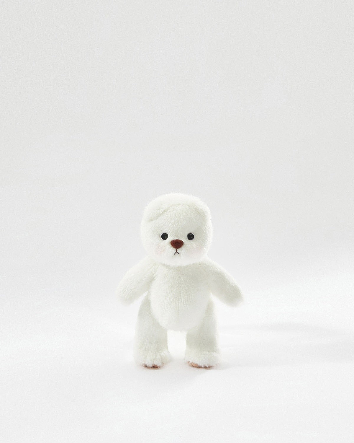 White Short Hair Mini Bear