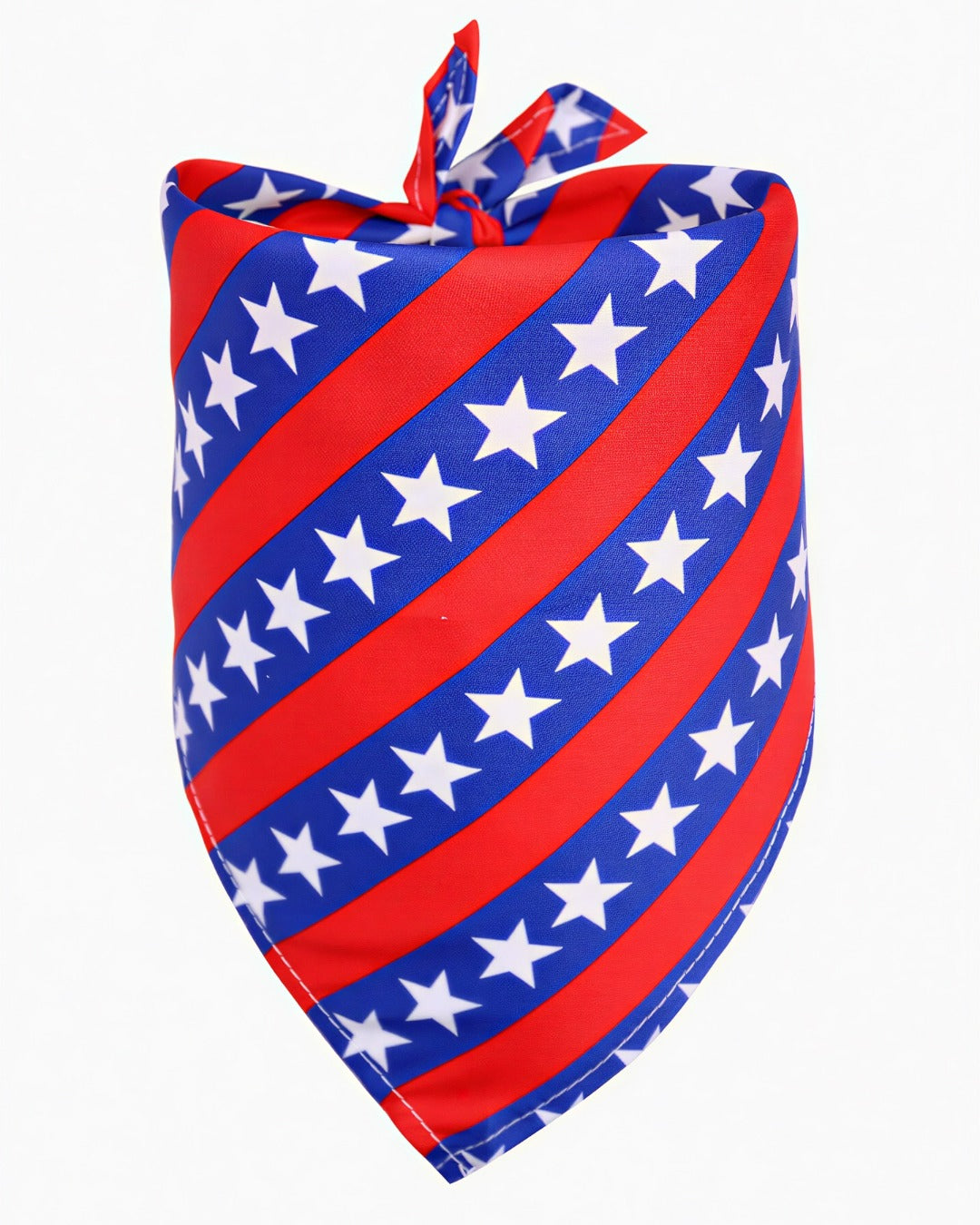 Blue-Red Striped Bib - 12 Inches