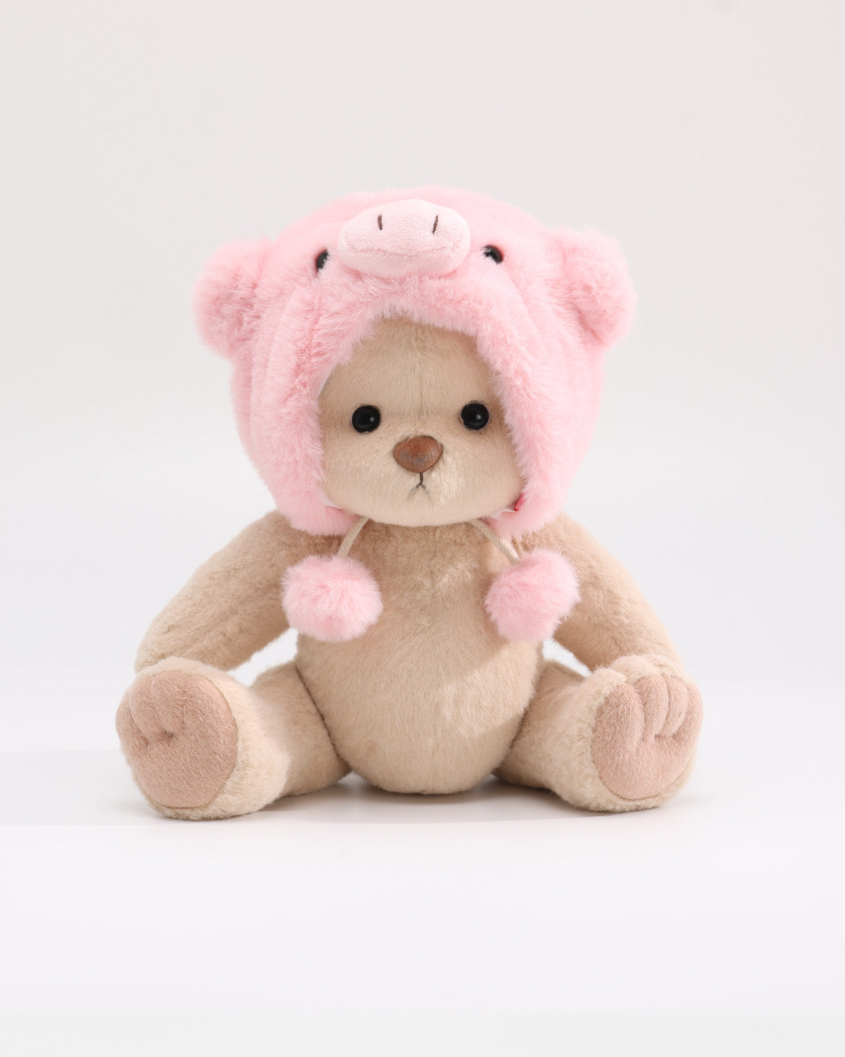 Pink Piggy Pom-Pom Hat - 12 Inches