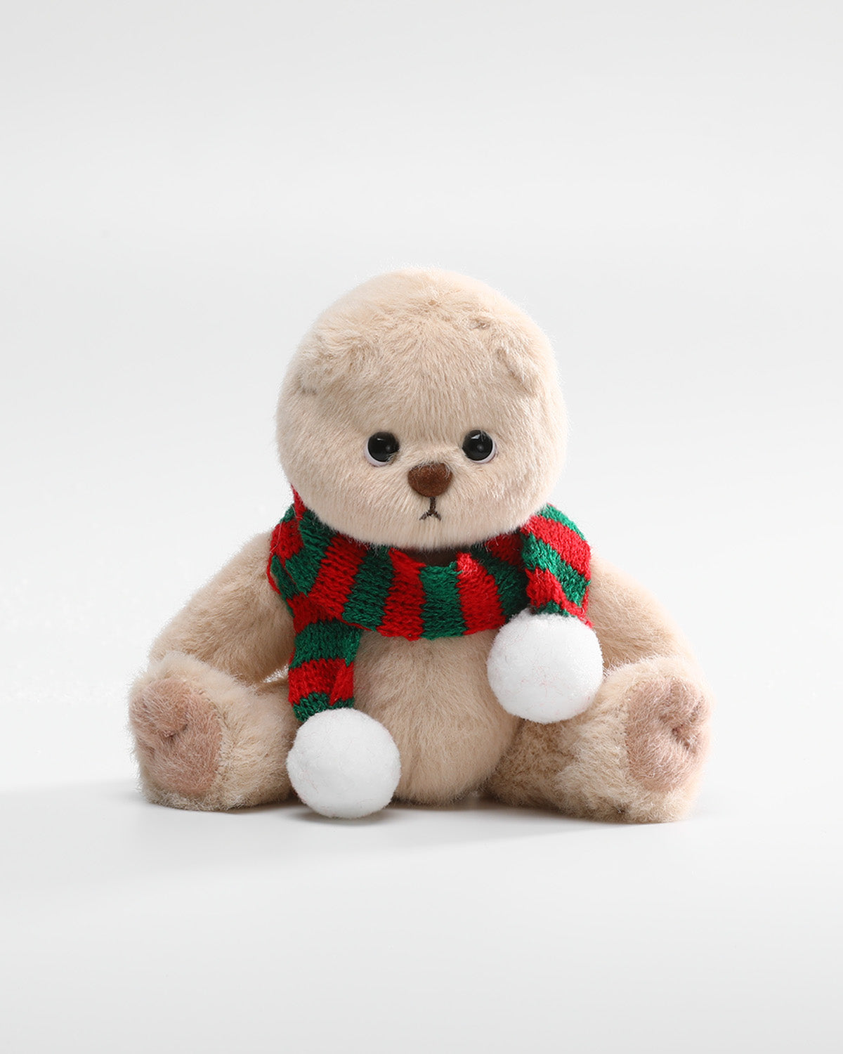 Christmas Red Green Striped Scarf - 6 Inches