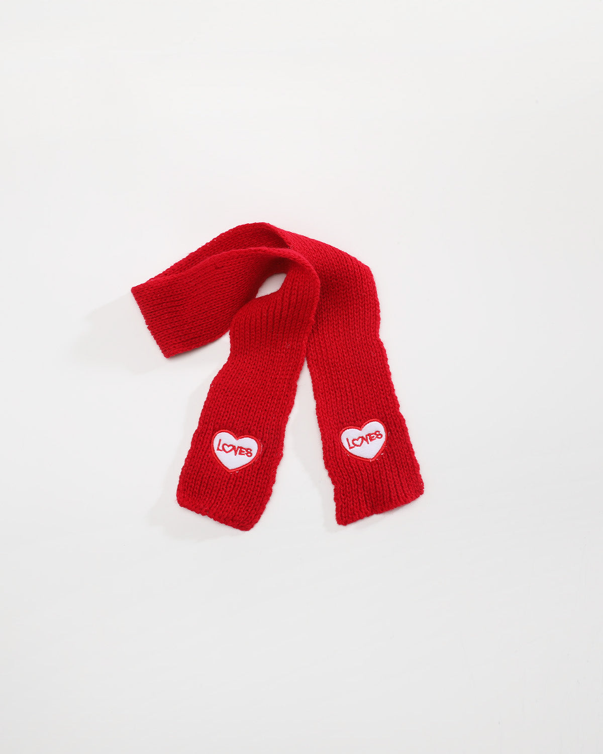 Red Heart Scarf - 12 Inches
