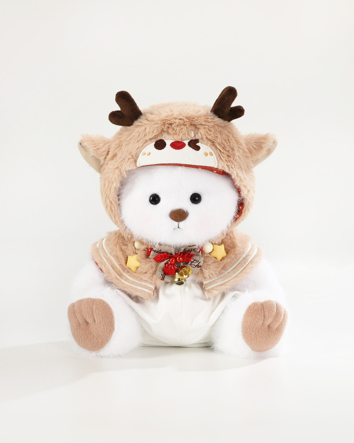 Teddy Bear & Christmas Reindeer Cape - 12 Inches
