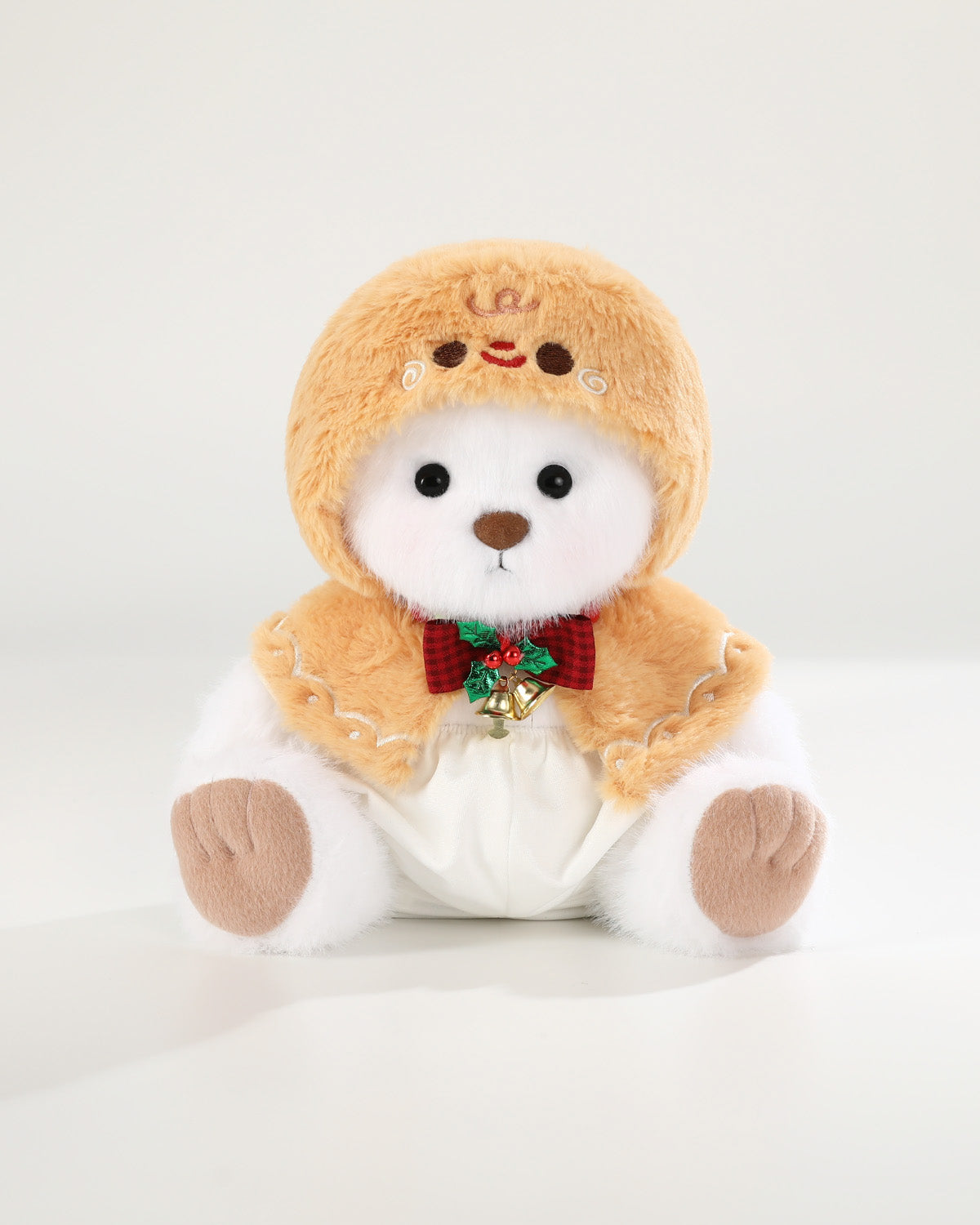 Teddy Bear & Christmas Gingerbread Man Cape - 12 Inches