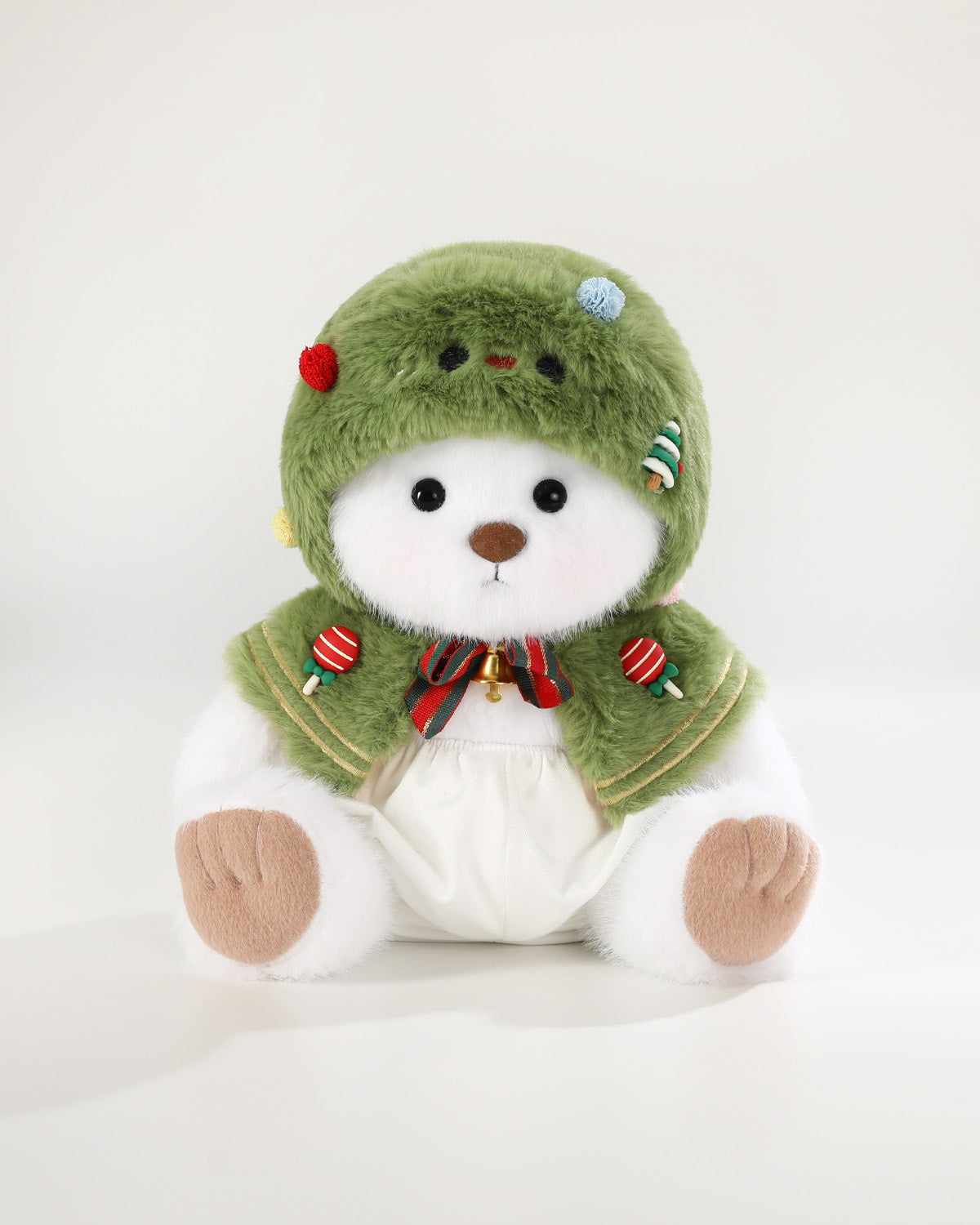 Teddy Bear & Christmas Tree Cape - 12 Inches