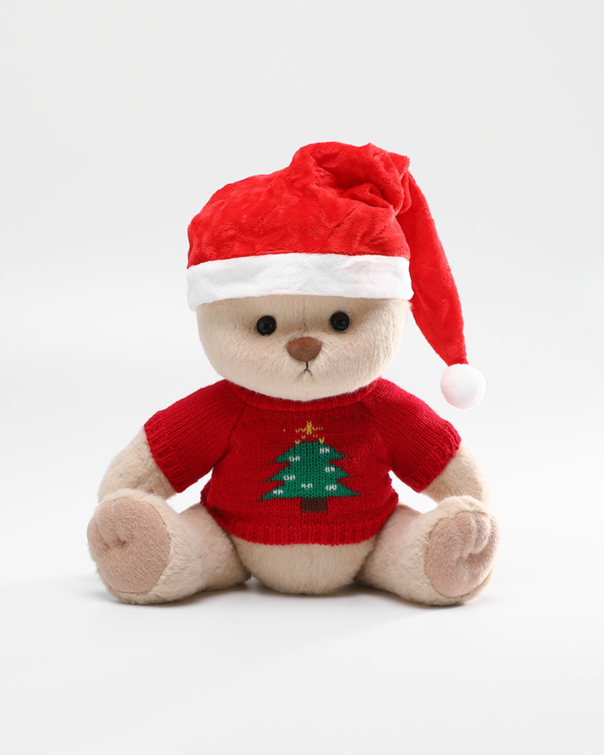 Teddy Bear & Christmas Tree Sweater Set - 12 Inches