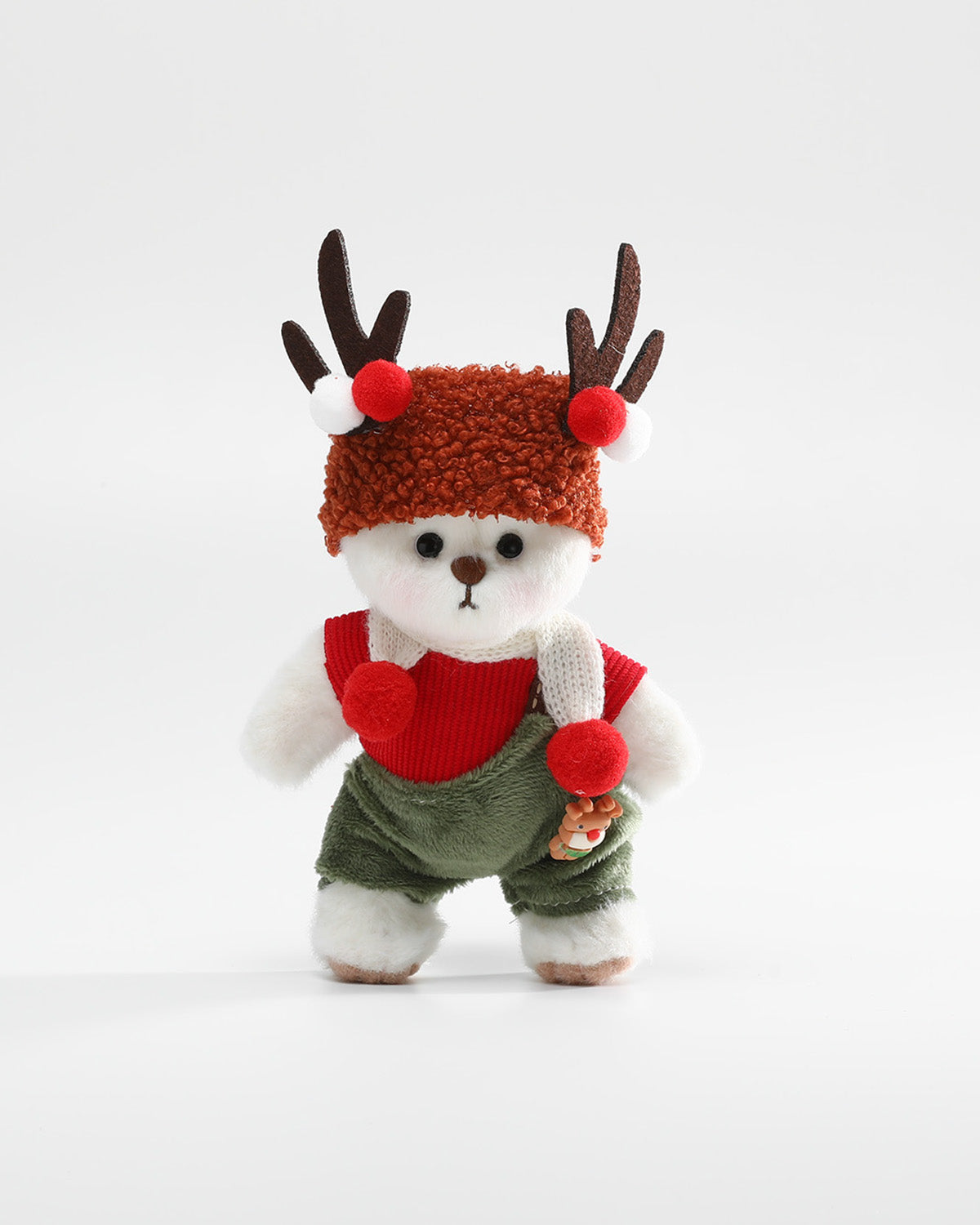 Teddy Bear & Christmas Casual Reindeer Set - 6 Inches
