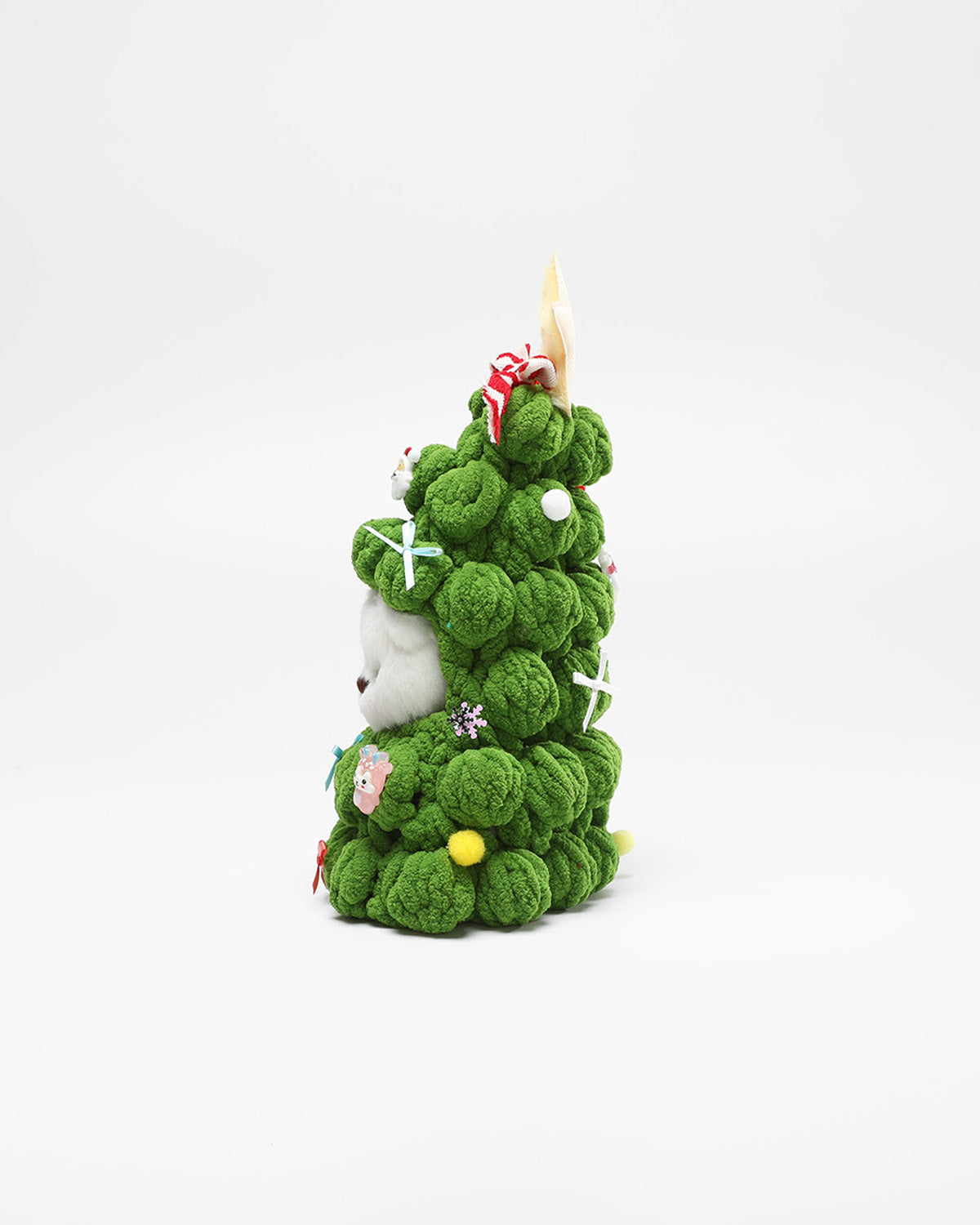 Teddy Bear & Christmas Handmade Green Tree Hood - 6 Inches