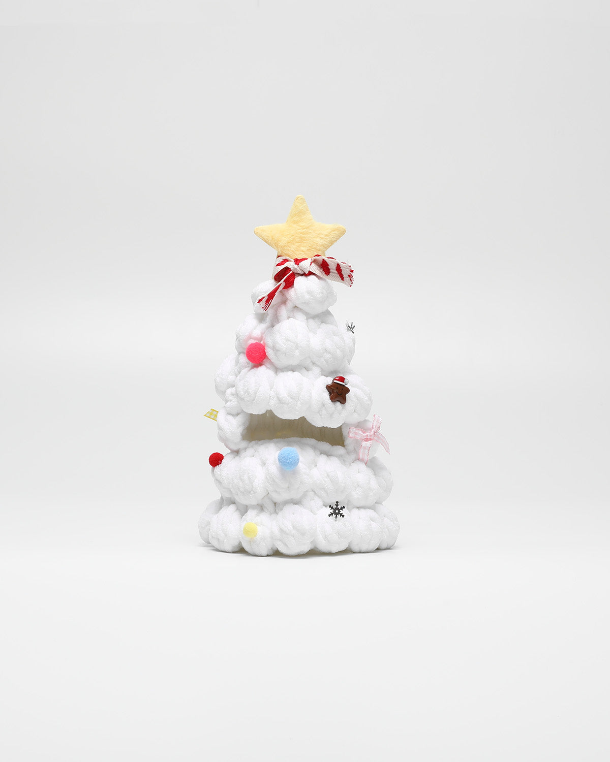 Christmas Handmade White Tree Hood - 6 Inches