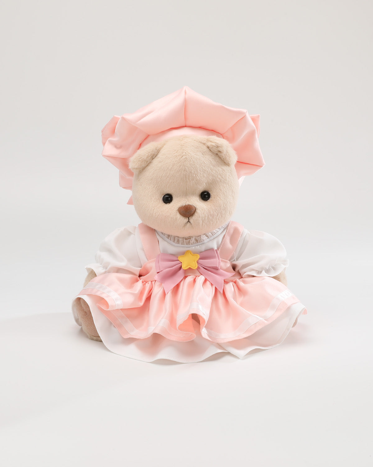 Teddy Bear & Pink Sakura Dress Set - 12 Inches
