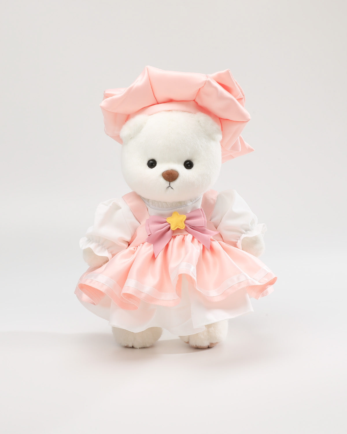 Teddy Bear & Pink Sakura Dress Set - 12 Inches