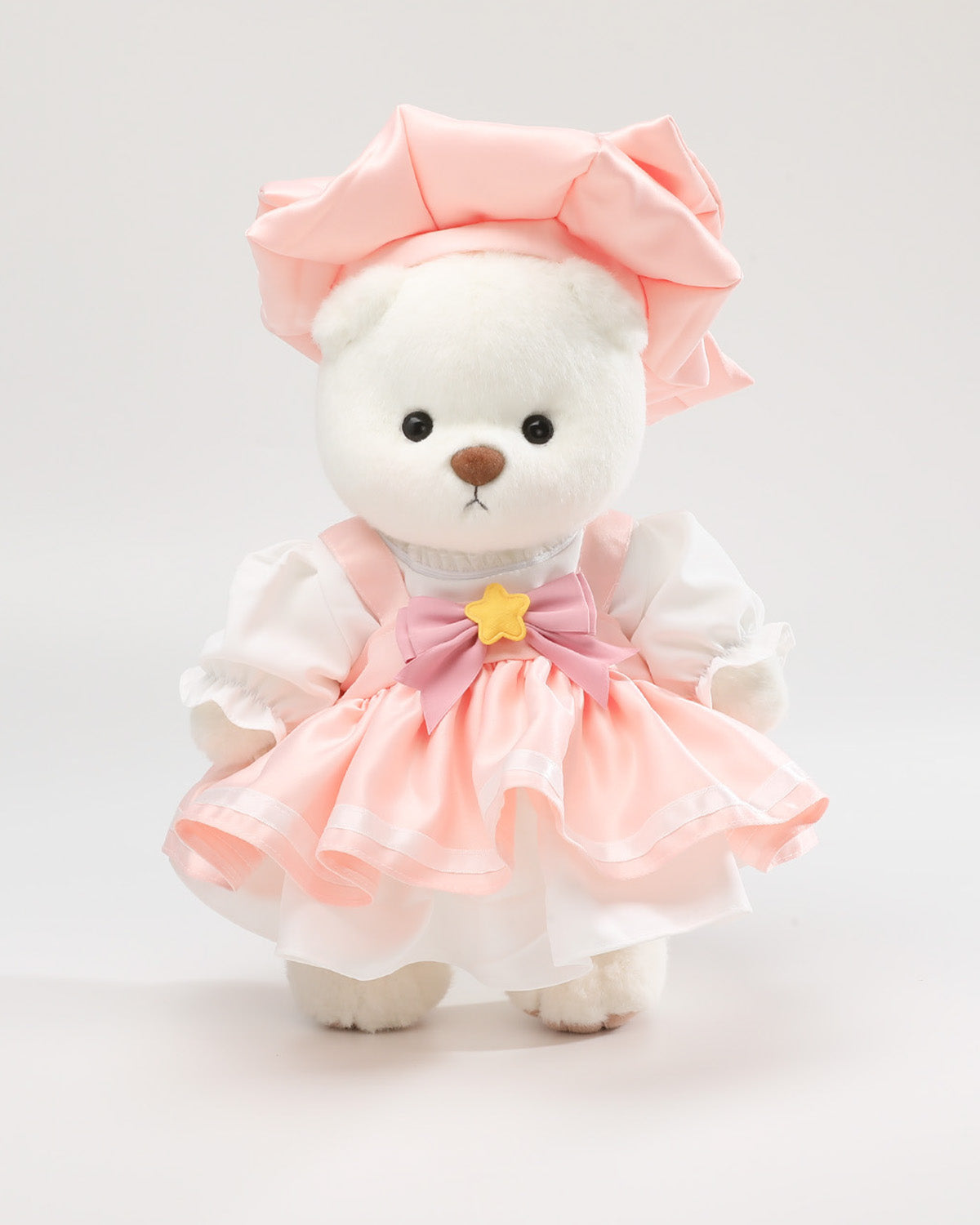 Teddy Bear & Pink Sakura Dress Set - 12 Inches