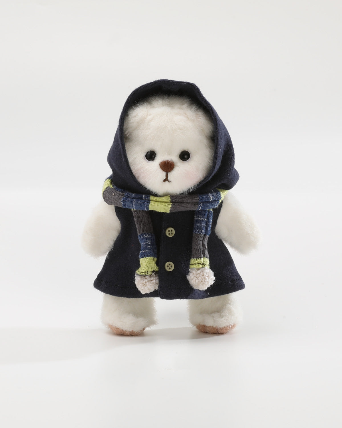 Teddy Bear & Blue Hooded Cape Set - 6 Inches