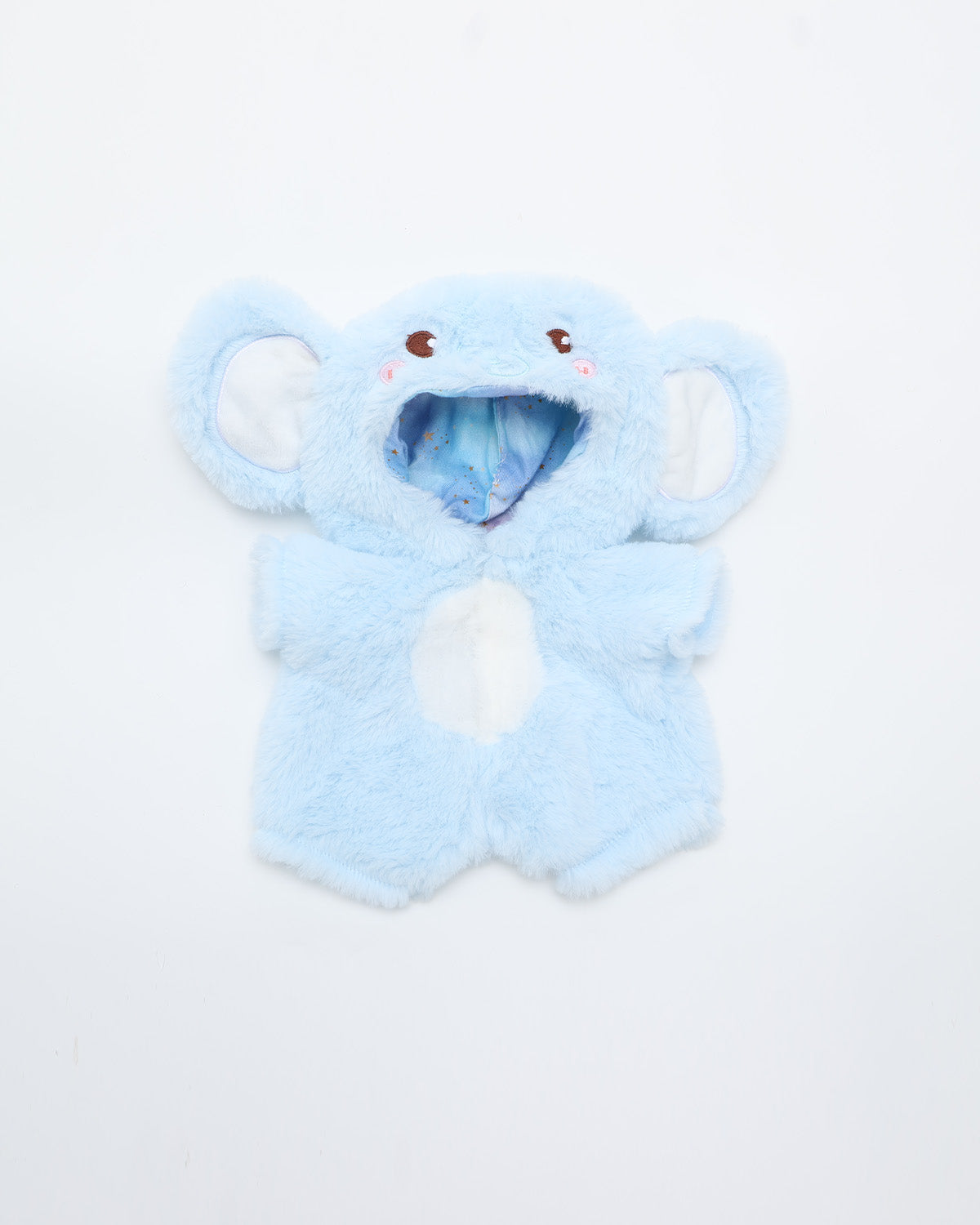 Light Blue Elephant Jumpsuit - 12 Inches