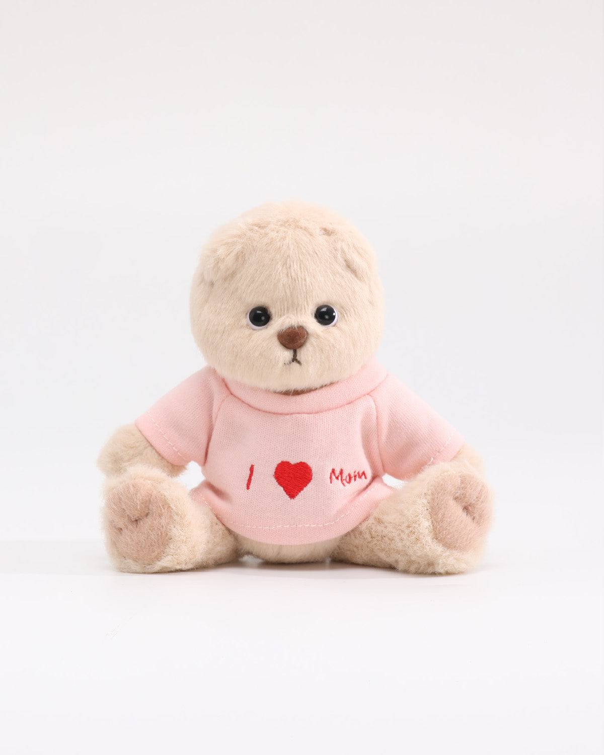 (Mother's Day New In) Teddy Bear & Pink "I Love Mom" T-Shirt - 6 Inches