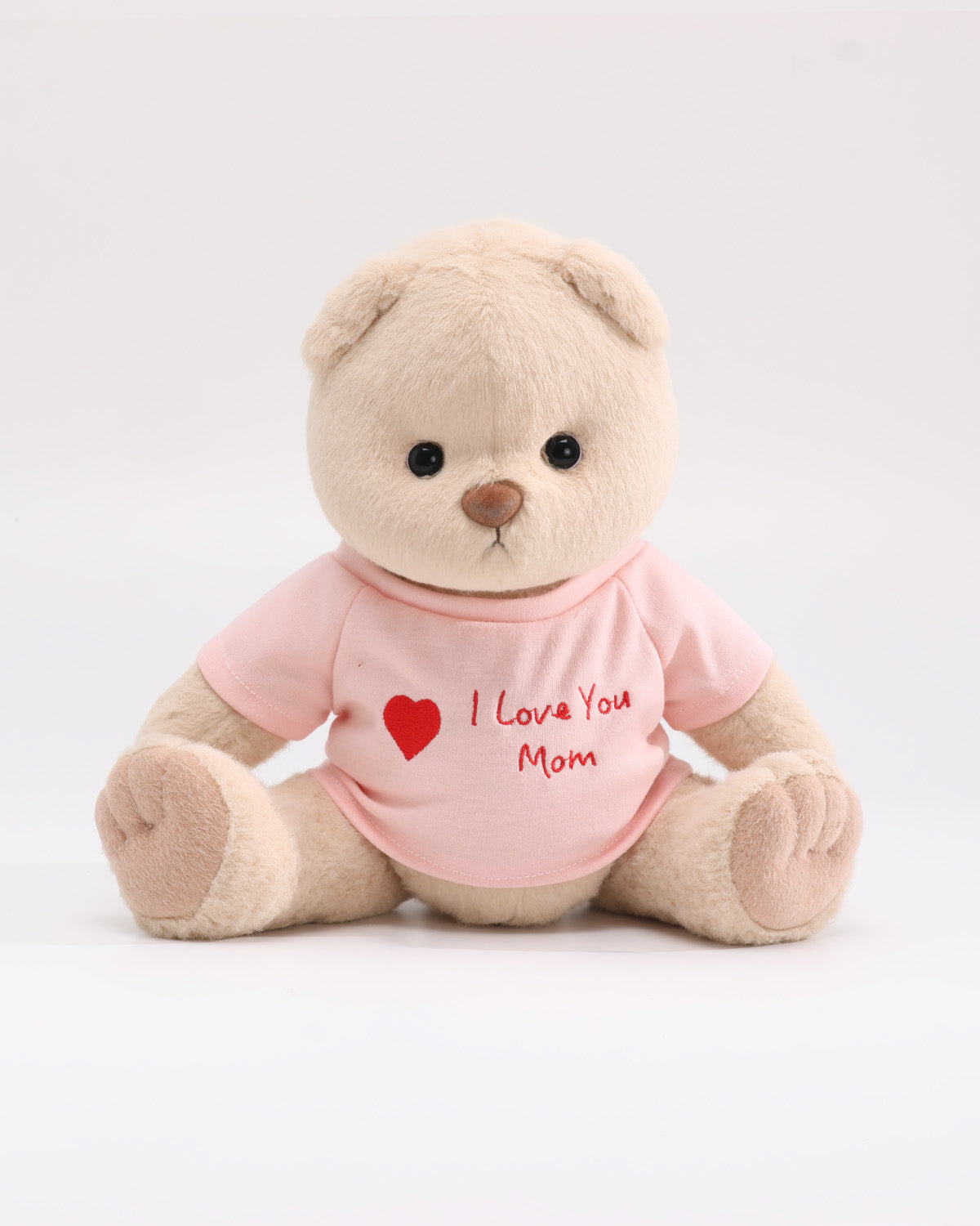(Mother's Day New In) Teddy Bear & Pink "I Love Mom" T-Shirt - 12 Inches