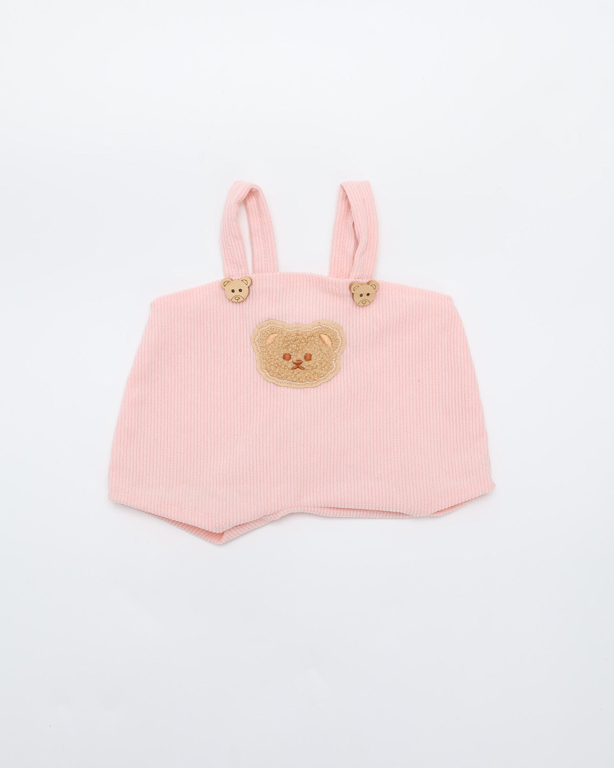 Pink Bear Overalls - 12 Inches