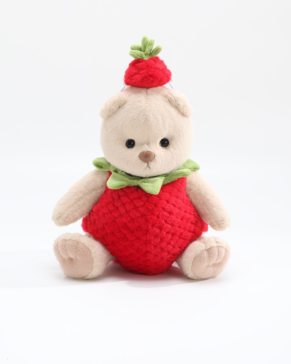 Teddy Bear & Red Strawberry Jumpsuit Set of 2 - 12 Inches