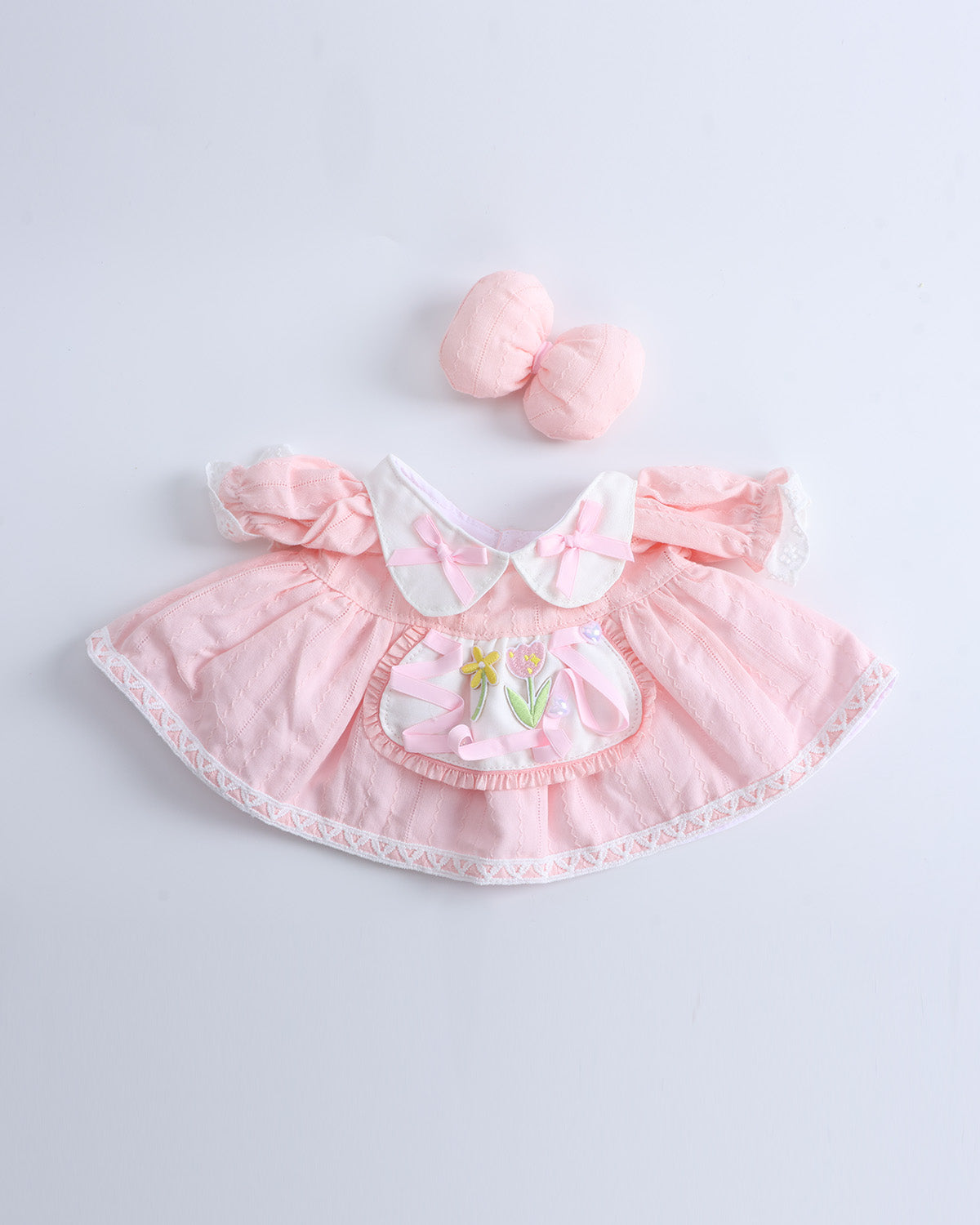Pink Tulip Dress Set of 2 - 12 Inches
