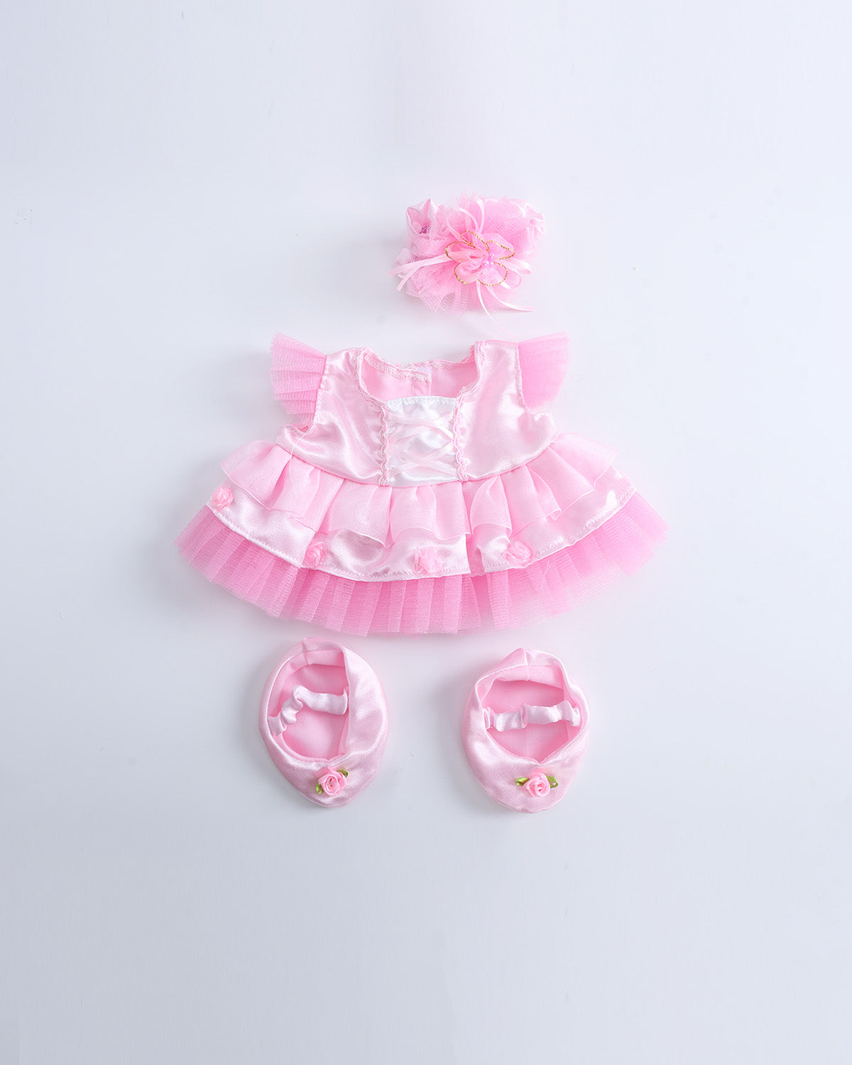 Pink Misty Ballet Dress Set of 3 - 12 Inches