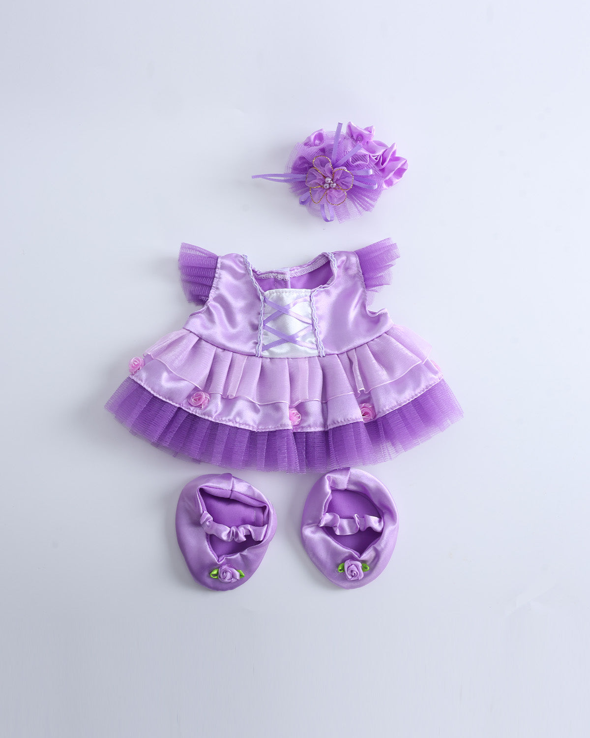 Purple Misty Ballet Dress Set of 3 - 12 Inches