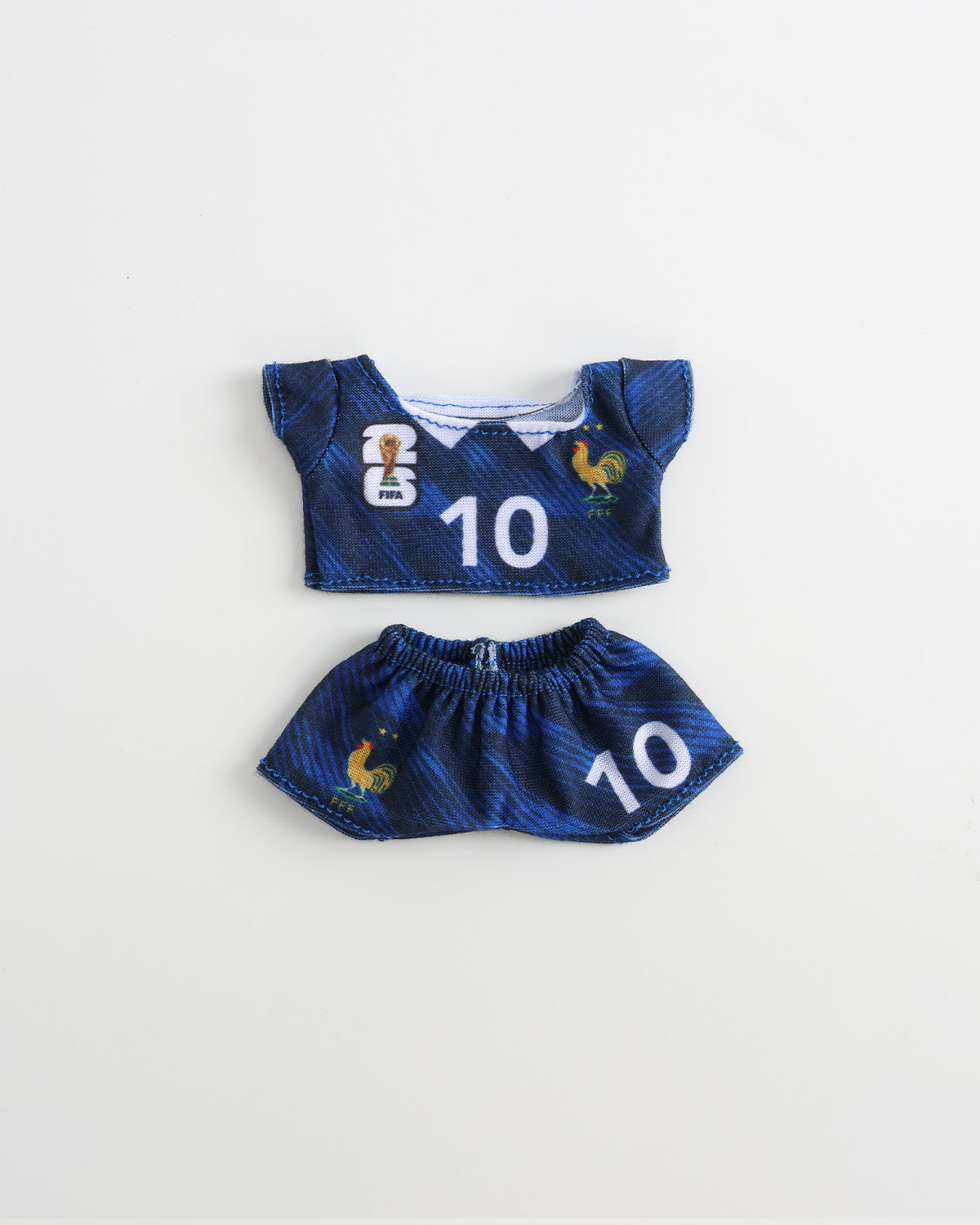 Dark Blue Number 10 Soccer Jersey Set of 2 - 6 Inches