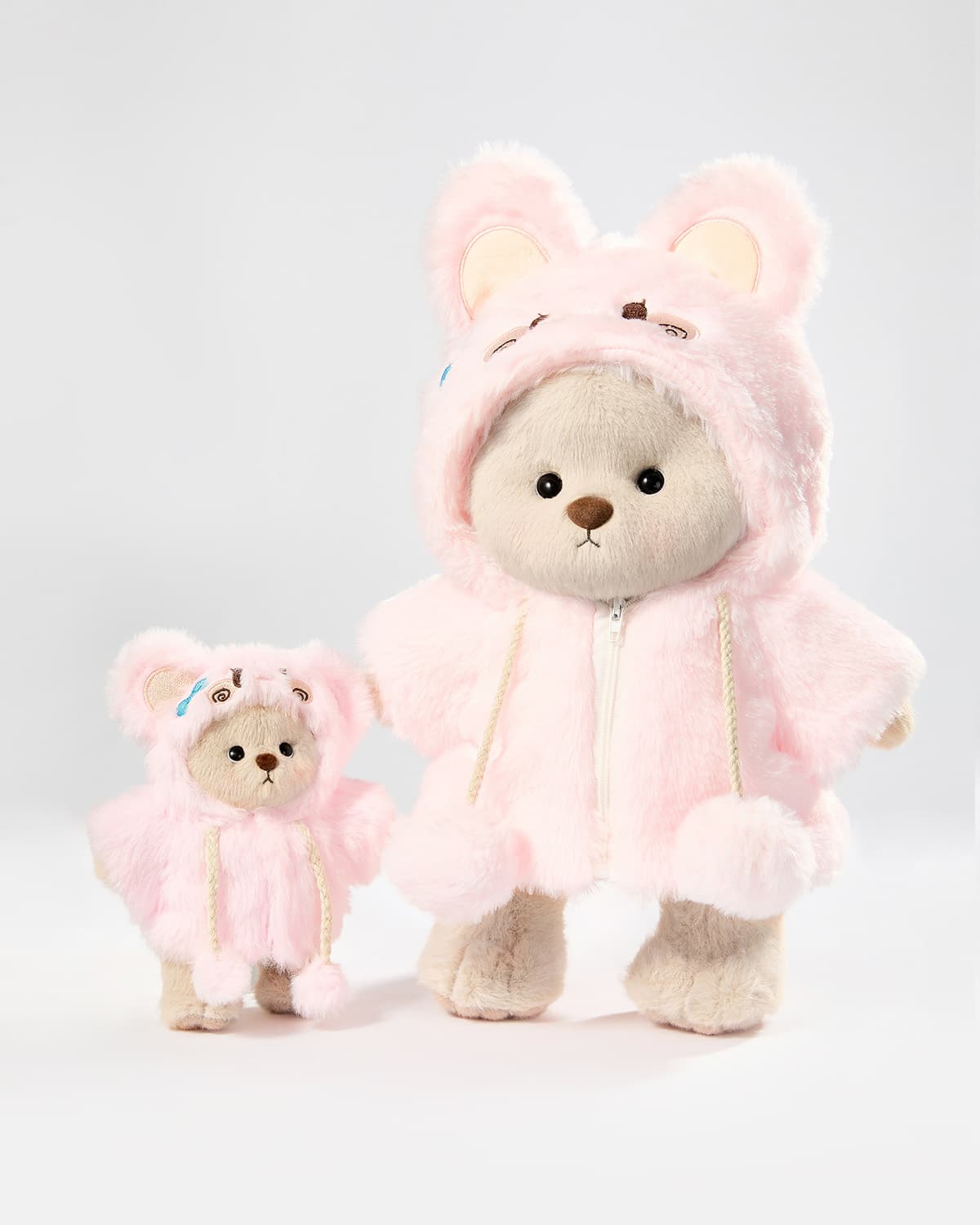 Pink Plush Rabbit Family Matching Set