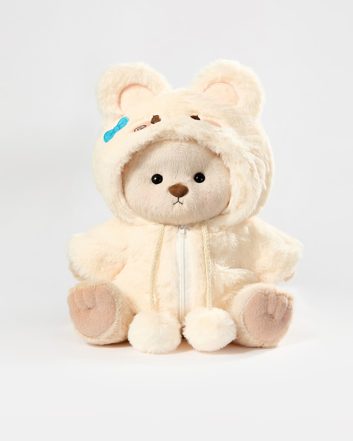 Teddy Bear & Yellow Plush Rabbit Jumpsuit - 12 Inches