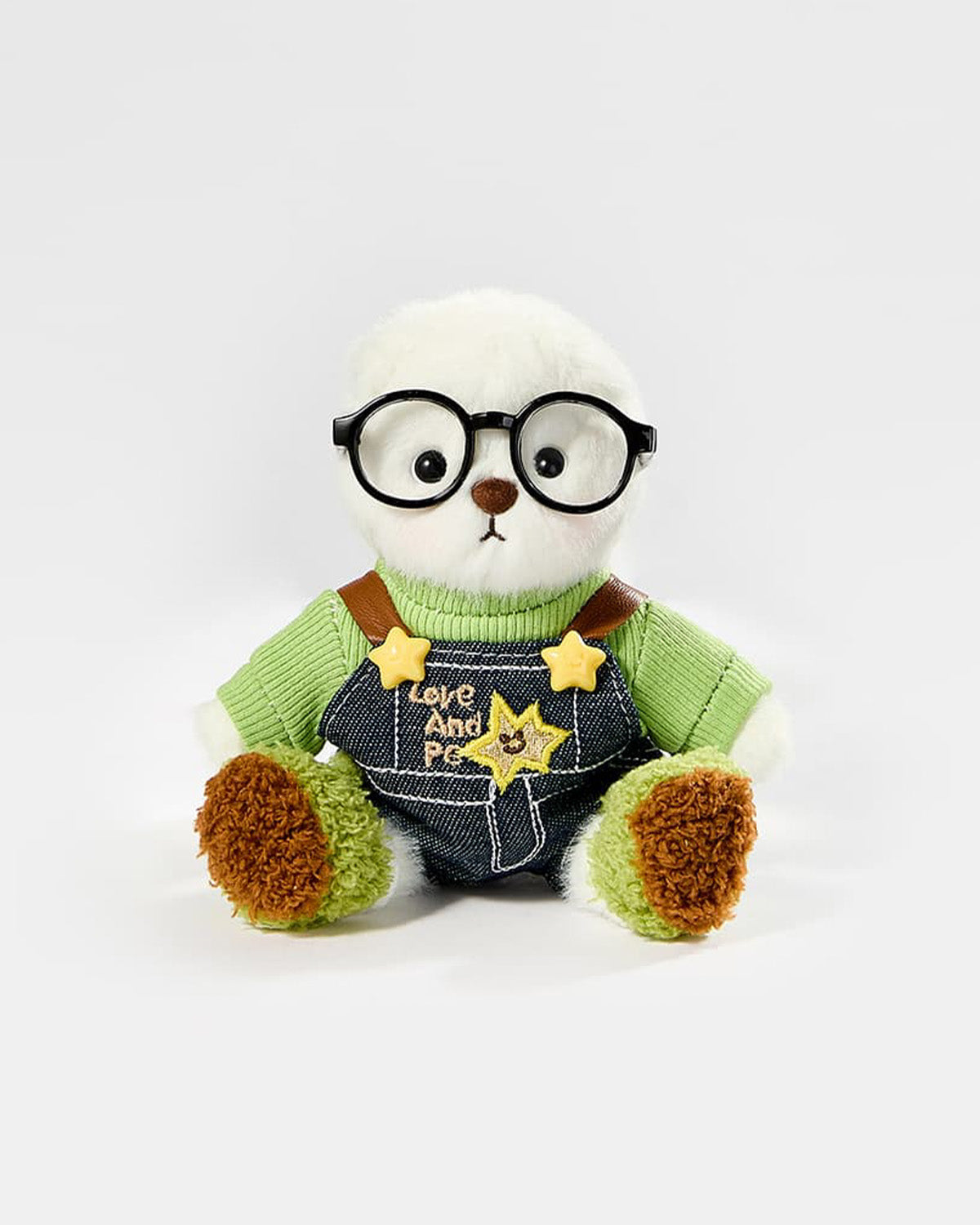 White Short Hair Bear & Frog Primary School Set - 6 Inches