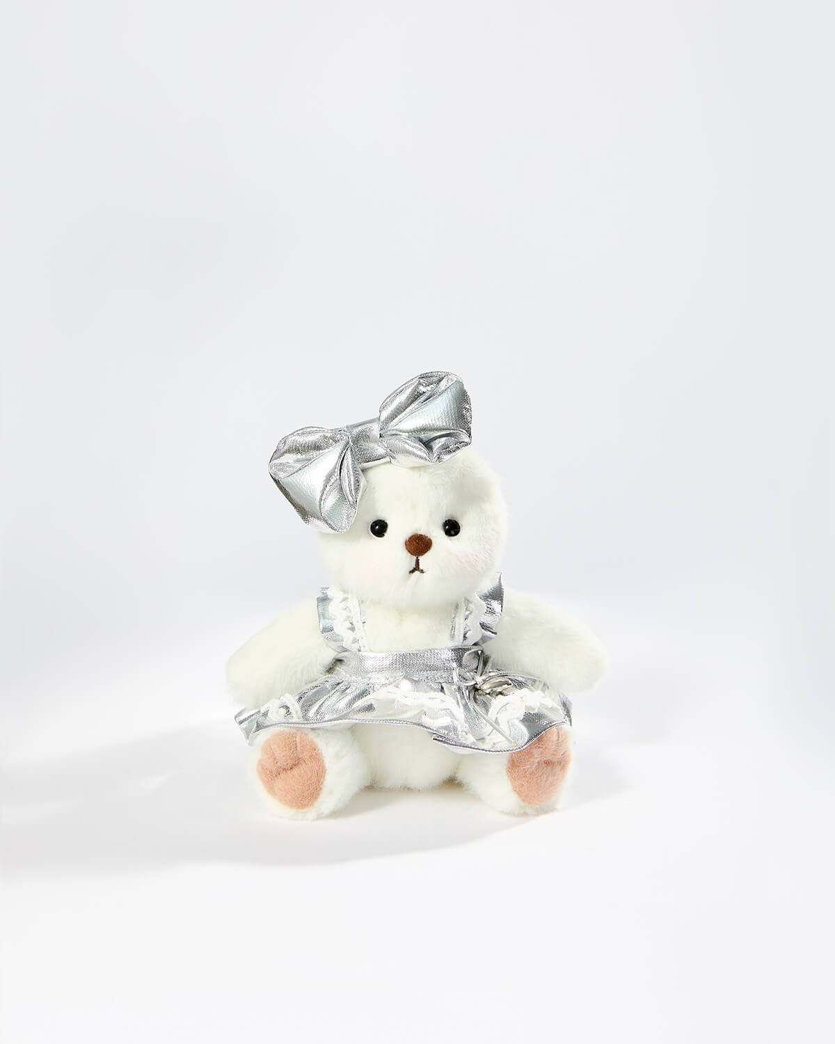 Teddy Bear & Silver Moonlight Dress - 6 Inches