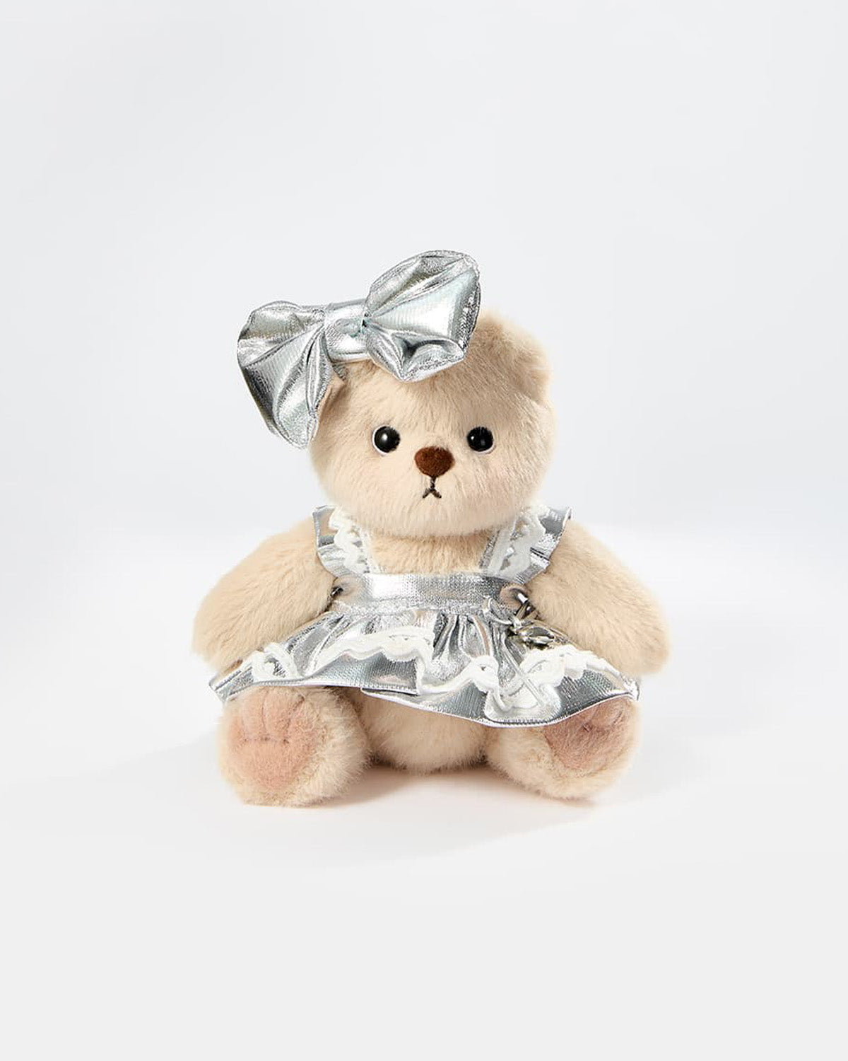Teddy Bear & Silver Moonlight Dress - 6 Inches